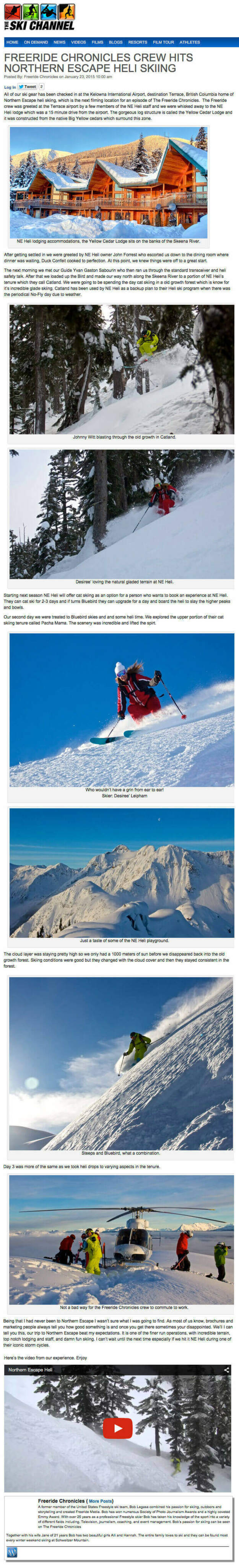 Freeride Chronicle Crew Hits NEH – The Ski Channel