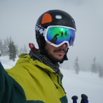 Aaron Whitfield taking a selfie in ski gear
